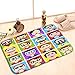 Produktbild Rectangle Non-Slip Rubber Mat(23.6"x15.7",L x W) Print Female Icons Style Pixel Male Faces