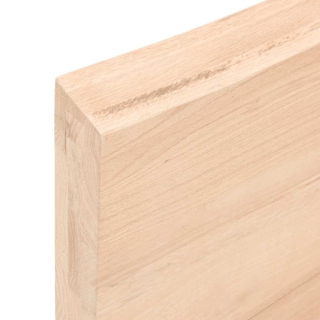 Estantería de pared de madera maciza de roble sin tratar, 60 x 30 x (2-6) cm, robusta estantería de madera con borde natural, versátil estante de pared para dormitorio y baño, construcción