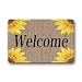 Doormat Machine-Washable Door Mat Sunflowers Indoor/Outdoor Decor Rug 30(L) x 18(W) Inch