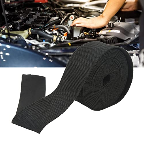Fiberglass Heat Shield Sleeve, 6.29in Black Heat Wrap Shield Sleeve, 1100℃ Maximum Temperature Free Shear Heat Shield Sleeve - Image 2