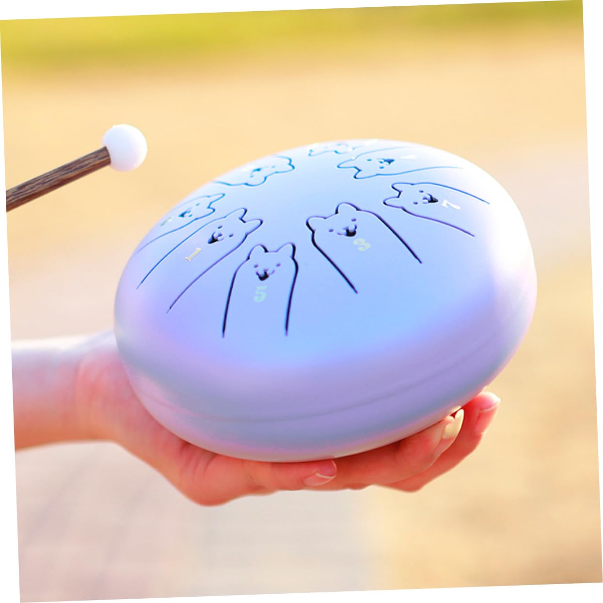 Alasum Tongue Drum Inossidabile Strumento Di Percussione Per Meditazione Pratica e Yoga Per Musicisti Di Tutti Design Unico Per Esperienza Musicale Coinvolgente