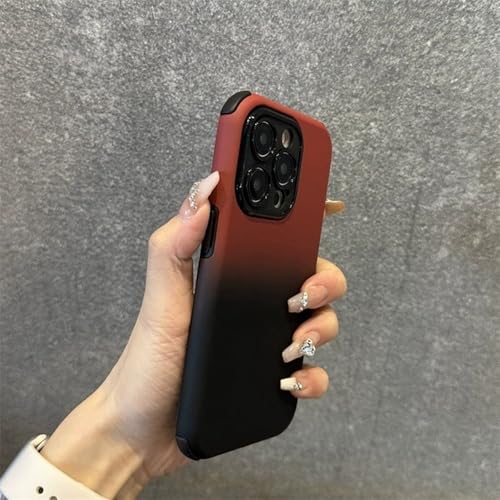 Coque iPhone 12 antichoc luxe dégradé rouge élégant et robuste
