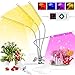 Lampe de Plante, SHOPLED 264 LEDs 9 Niveaux Dimmables à Spectre Rouge et Bleu, 360° Réglable 4 Têtes Lampes de Croissance pour Plantes Minuterie 3/6/9/12H, 4 Modes, pour Plantes D'intérieur
