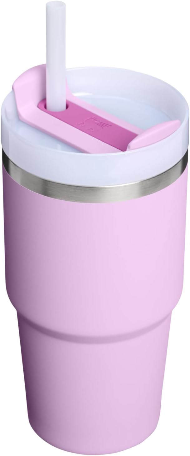 STANLEY Quencher H2.0 Tumbler with Handle and Straw 20 oz | Flowstate 3-Position Lid | Cup Holder Compatible for Travel | Insulated Stainless Steel Cup | BPA-Free | Soft Orchid - Image 3