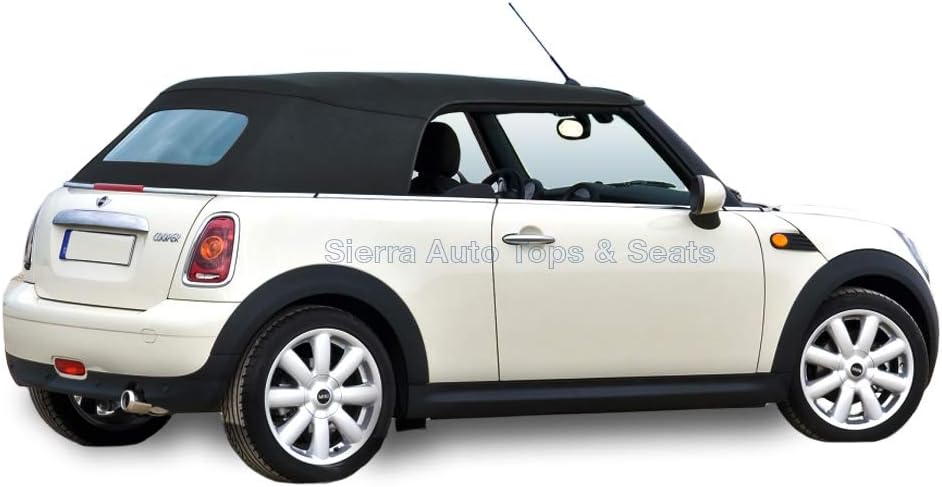 Sierra Auto Tops Convertible Top Replacement for Mini Cooper 2004-2008, Twill Canvas, Black