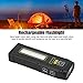 EVTSCAN Rechargeable Magnetic Flashlight, 1500mAh, IPX4 Waterproof, Type C, Multi-Function Color Warning Light, Shock-Resistant LED, Red/Blue Flashing Emergency Light, Durable for Work & Camping