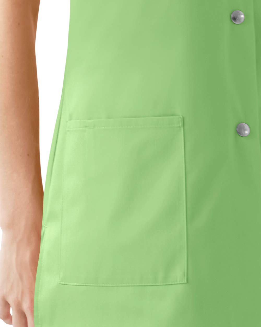 CLINIC DRESS Kasack Damen | V-Ausschnitt | Seitenschlitze | Länge ca 95 cm | 95 Grad