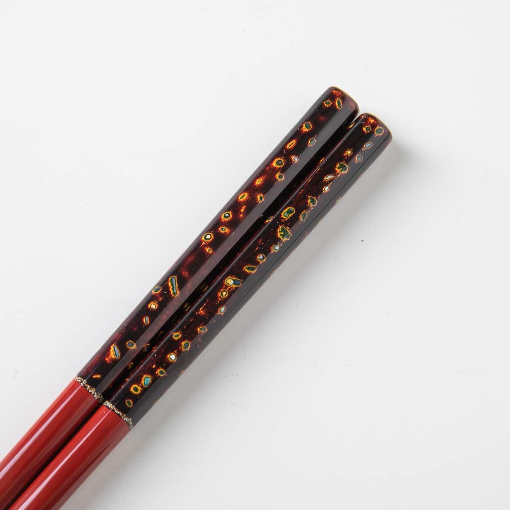 Amazon | 若狭塗箸 古代本塗り若狭 21.5cm | みよし漆器本舗 | 箸