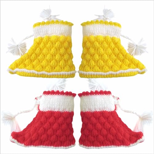 Image of Woolen Knitted sock for winter /Winter socks for newborn babies Soft Woolen Socks(Multicolor, 3-6 Months) Pack of 2
