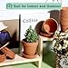 vensovo 3 inch Terracotta Clay Pots for Plants with Saucer - 12 Pack Small Terra Cotta Planter Great for Garden Windowsill Indoor & Outdoor Wedding Favors Gifts