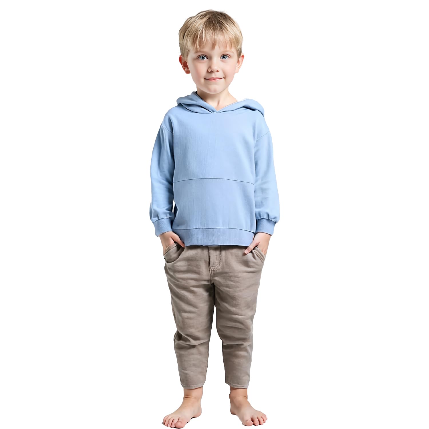 T2F Boys Cotton Hooded Neck Oversized Fit DropShoulder Sweatshirt