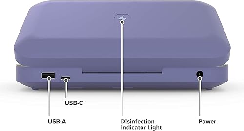 Miniatura 21 de PhoneSoap 3.0 - Sanitizador de rayos UV y cargador universal para teléfono Blanco,Negro -,Oro,Orquídea,bígaro,Plateado,Aqua 3.0,negro