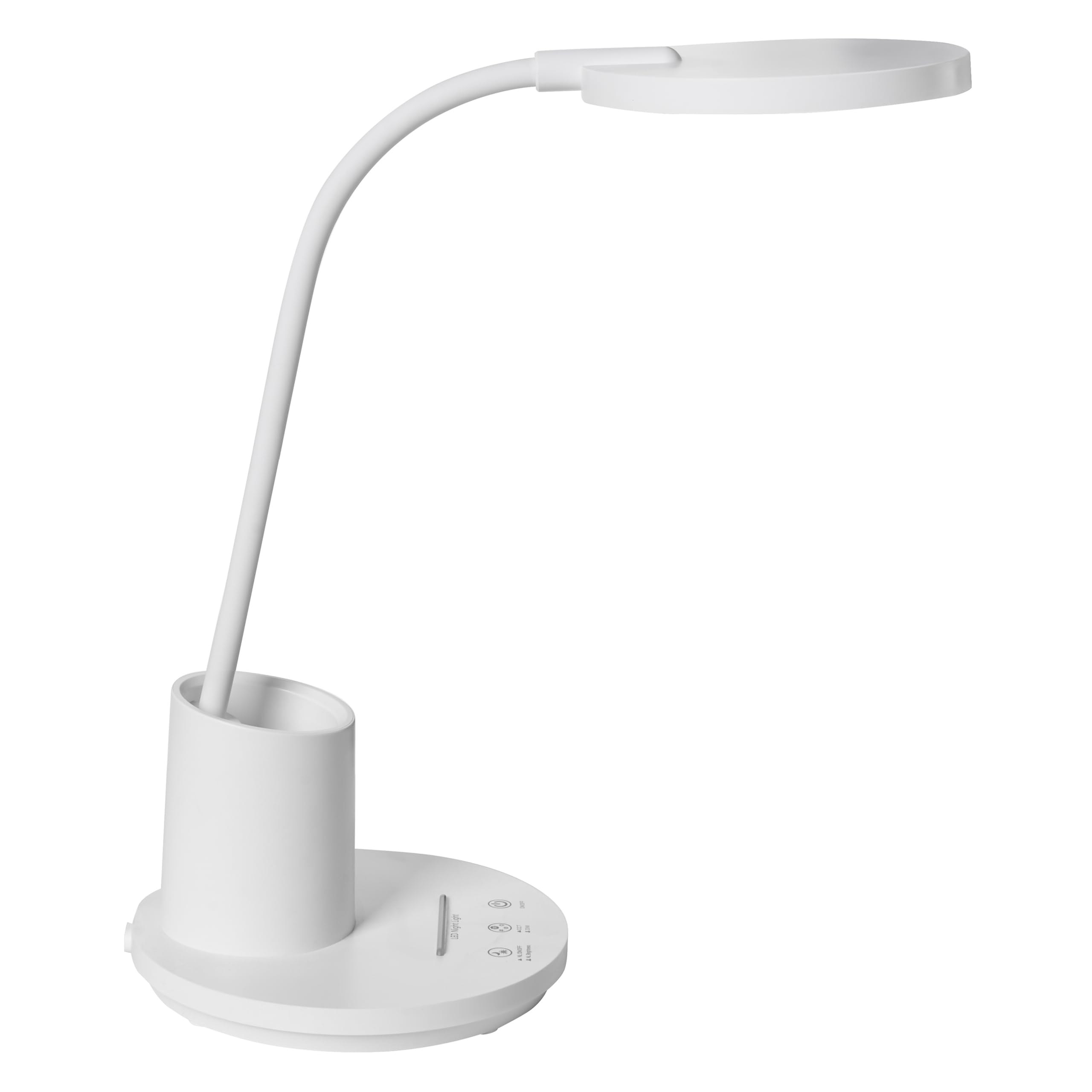 Beliani Schreibtischlampe LED weiß verstellbar dimmbar modern für Homeoffice Vela
