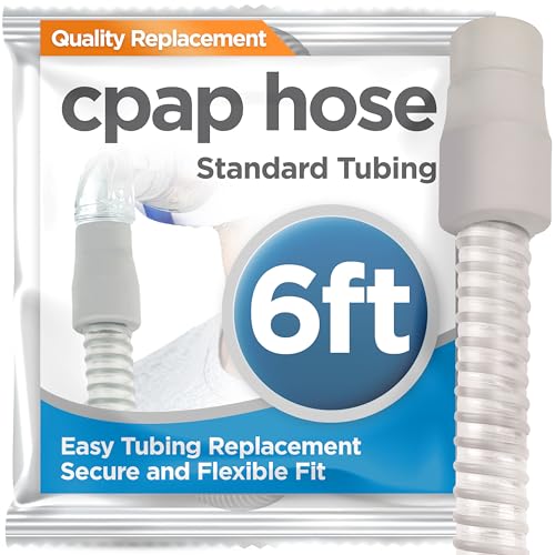 Image of resplabs CPAP Hose | Perfect Fit Replacement Tubing for All CPAP Machines | 6ft Standard 22mm, Gray