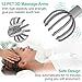 Electric Scalp Massager with 2 Vibration Modes and Auto-Off Function, Hands-Free USB Rechargeable Head Massager for Deep Relaxation, Stress Relief and Hair Stimulation