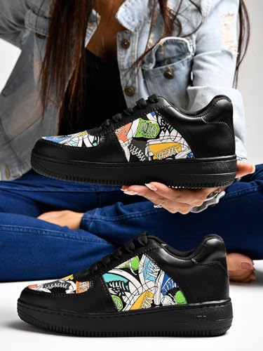 Shoetopia black lace sneakers – image 3