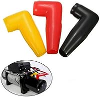 Vista 5 de 6 unids protector eléctrico cabrestante motor cable terminal arranque batería terminal cubierta de protección de PVC cubiertas aislantes