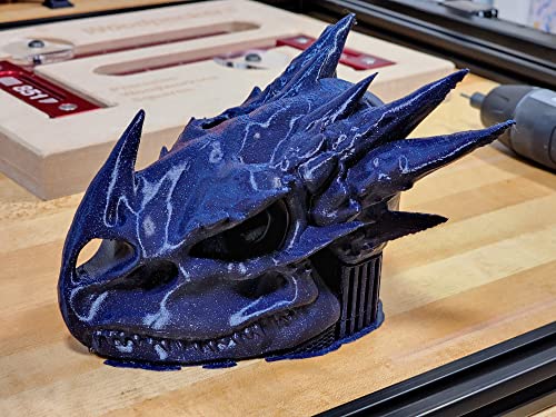 Image of Polymaker Glitter PLA Filament 1.75mm, Galaxy Blue, 1kg - Twinkling Filament, Dimensional Accuracy + /- 0.03mm (0.6mm Nozzle Required)