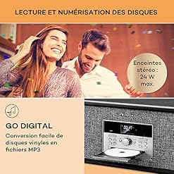 Auna Platine Vinyle Bluetooth, Tourne Disque Vinyle CD & USB avec Haut Parleur, Tourne-disques Audio Vinyle 33 Tours… - Les Beatles, Paul McCartney, John Lennon, RIngo Starr, George Harrison Auna Platine Vinyle Bluetooth, Tourne Disque Vinyle CD & USB avec Haut Parleur, Tourne-disques Audio Vinyle 33 Tours… – Image 3