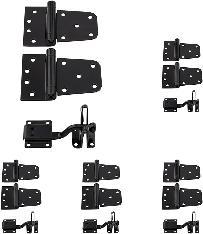 National Hardware N343-475 Self-Closing Gate Kit in Black