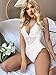 Avidlove White Lingerie for Women Lace Bodysuit One Piece Teddy Lingerie, White S