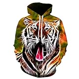  CFWL Sweat-Shirt à Capuche Imprimé NuméRique 3d Veste Unisexe Veste à Capuche Hiver Manteau Multi-Poche GarçOn Chaud Parka Veston Doudoune Manteaux Jaune 4xl