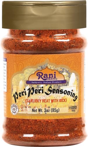 Rani Peri Peri Seasoning (Garlicky Heat with Kick) 3oz (85g) PET Jar ~ Shaker Top | All Natural | Vegan | Gluten Friendly | NON-GMO | Indian Origin
