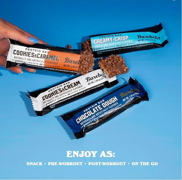 Image of Barebells Protein Bars People's Choice Variety Pack - 24 Bars (2 Packs of 12), 20g High Protein Treats - Chocolate Nutrition Bars with No Added Sugar - On-The-Go Breakfast or Post-Workout Snack.