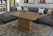 Produktbild Design Couchtisch Tisch DC-1 Hochglanz stufenlos höhenverstellbar ausziehbar Esstisch (Eiche Riviera)