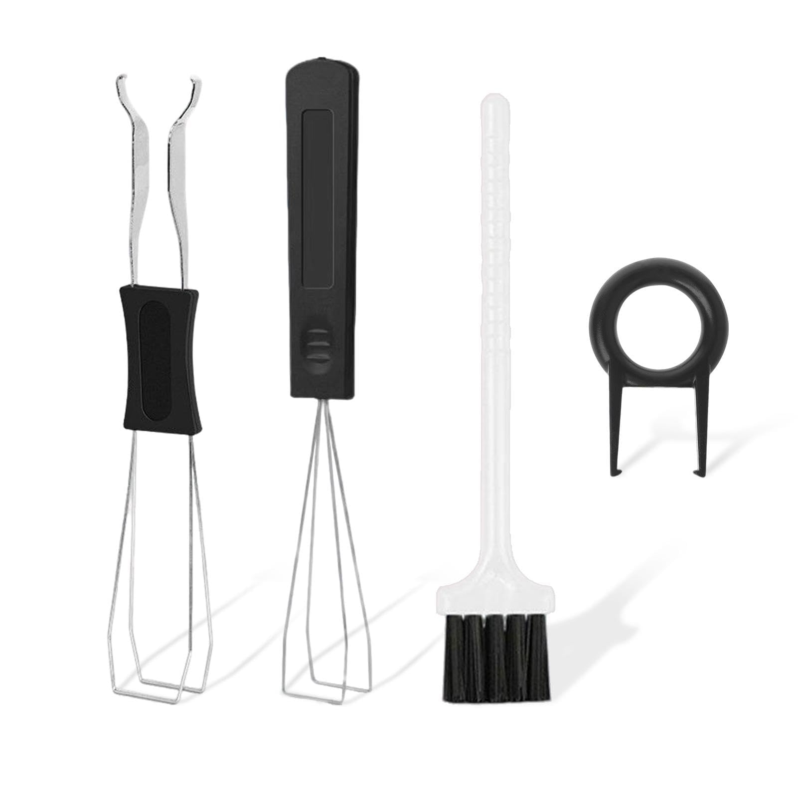 embroidery 4pcs keycap puller, keycaps, keyboard key remover, cleaning tools essential gadget for daily keyboard maintenance, portable for mechanical keyboards and laptops