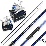 AP Bass Mackerel Spinning Rod 10ft 2pc Sea Fishing Lure Rod + Blue Ocean 70 Reel