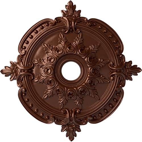 Image of Ekena Millwork CM28BECPS Benson Classic Ceiling Medallion, Copper Penny