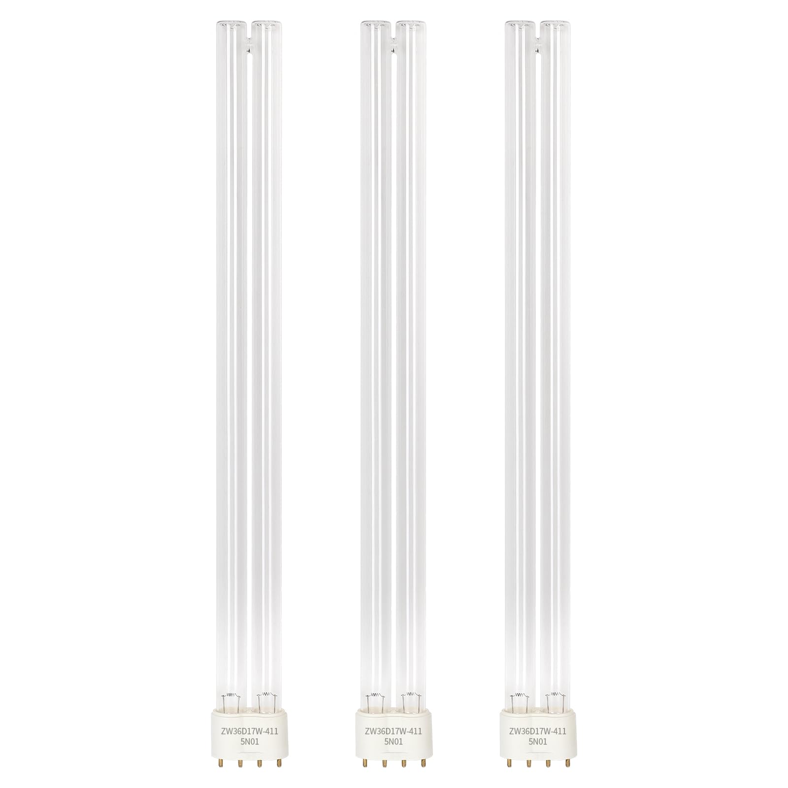 CPROSP 3 Pcs UVC Lampe de Remplacement 41,5cm, 36W 2G11 Culot Ampoule UV, Lampe de Désinfection UV, pour Machine à filtres UVC Pond ou clarificateurs