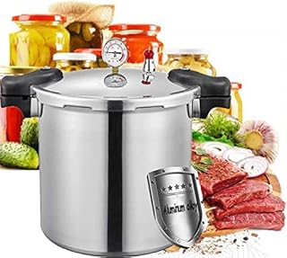 Commercial kitchen Large capacity cooking utensils 25Llitre Pressure cooker,with Steamer Basket Explosion proof pressur einstant pot-Luxury precision pressure gauge-Anti scald heat insulating handle 