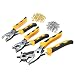Hole Punch Tool , LOPEZ Eyelet and Press Stud Pliers Set Heavy Duty Revolving Punch Plier Metal Tool for Leather Belt, Saddle, Watch Strap, Shoe, Fabric, Paper, etc