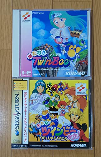 美品！セガサターン版出たなツインビーヤッホー！デラックスパック＆PCエンジン版出たなツインビーセットのサムネイル