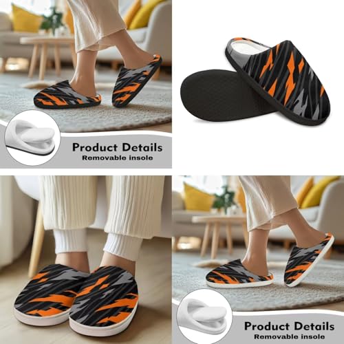 Men's Women's Non-slip Slippers, Flannel Warm Soft Cozy Slippers, House Bedroom Indoor/Outdoor Warm Shoes, Size 2-124