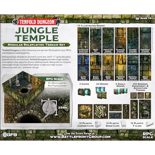 Gale Force Nine - Tenfold Dungeon - Jungle Temple miniatura 3