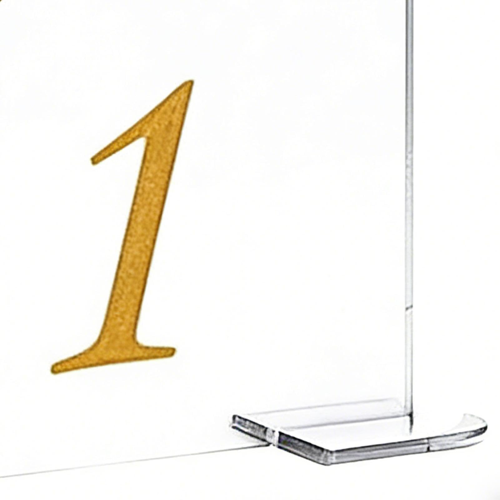 Acrylglas-Tischschilder 30-teilige goldbedruckte Blätter | Transparentes Acryl-Schild mit und Ständer für Events Empfang Hochzeit Restaurant Bankett Geburtstag Bar