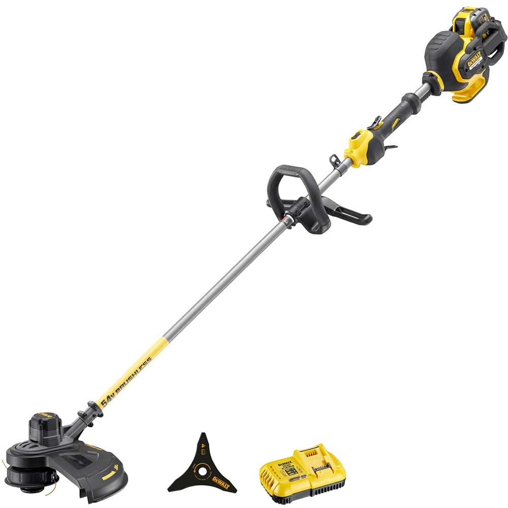 DeWalt DCM571X1 54V XR Cordless Brushless FlexVolt Trimmer Brush Cutter With ...