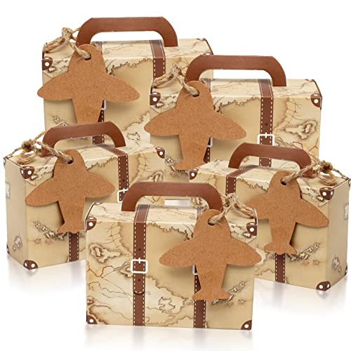 CHolic 50 Stück Vintage Mini Kofferboxen