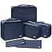Produktbild Packtaschen für Koffer, BEZ Kleidertaschen Set für Rucksack 6-Teilig, Packing Cubes Ackwürfel, Reisegepäck Kofferorganizer Kleidertasche, Blau