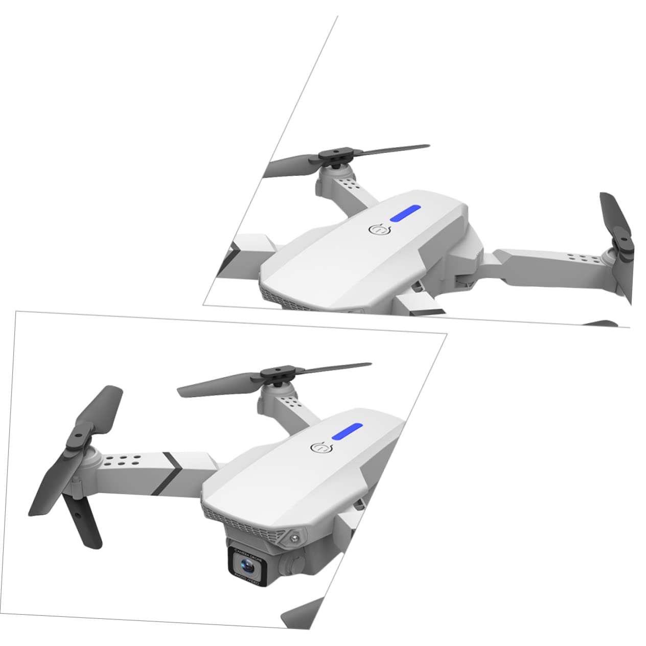 E525 z Dwoma Obiektywami Do Zdjęć Lotniczych 4k w Ultrawysokiej Rozdzielczości Zdalnie Sterowany Dron Składany Dron Torebka Do Przechowywania 4 Tys Zdalnie Sterowany Samolot Biały
