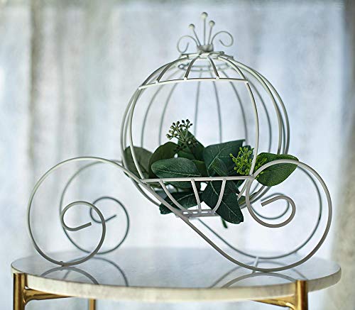 Anderson's White Wire Cinderella Coach, Wedding, Birthday, Special Event Décor/Centerpiece, 12 Inches #TOP5