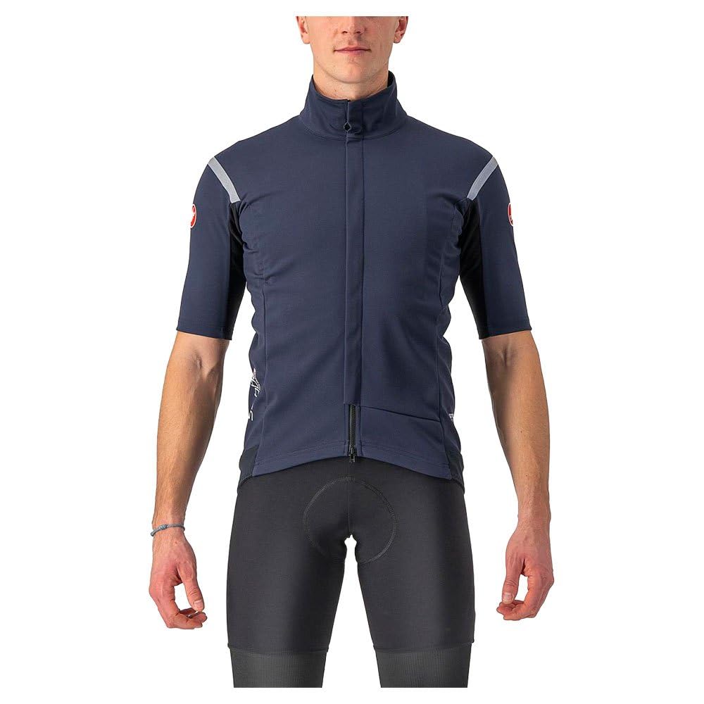 Castelli Gabba ROS Jersey - Men's Belgian Blue/Silver Gray, M