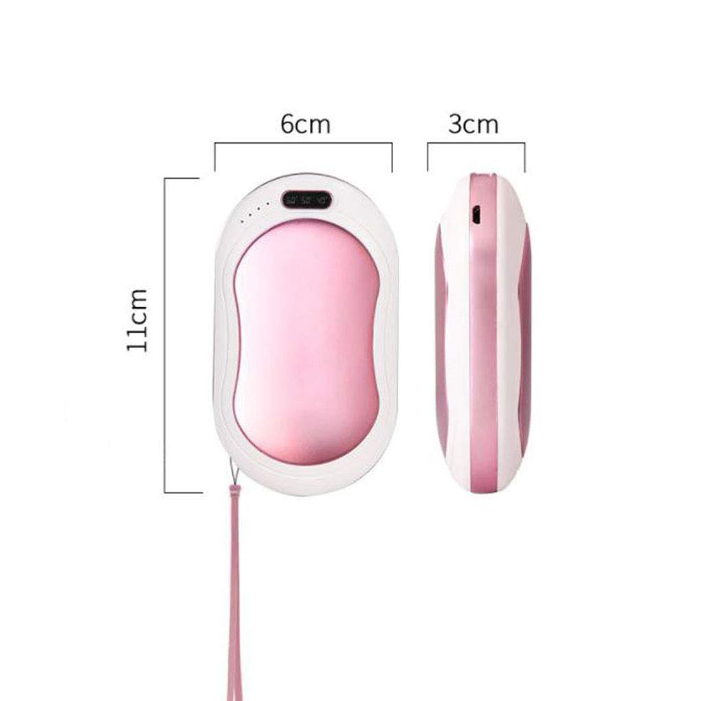 scaldamani 3 in 1 Ricaricabile, scalda Tasca USB, Power Bank Riutilizzabile con Torcia a LED, Grande capacità, Power Bank riscaldante su Entrambi i Lati.