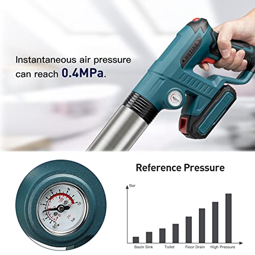 Toilet Plunger, Heavy Duty Drain Clog Blaster, Aiment Unclog Gun, Powerful Pneumatic Dredge Equipment, Electric High Pressure Plunger Applied To Toilet, Floor Drain, Sewer, Clogged Pipe #TOP1