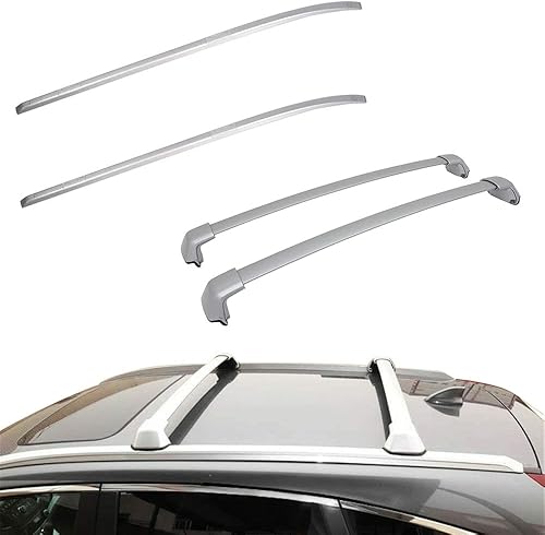 Miniatura 8 de Barra cruzada superior para portaequipajes ANTS PART para 2012-2016 Honda CRV CR-V Rieles transversales negros Negro,Barras transversales