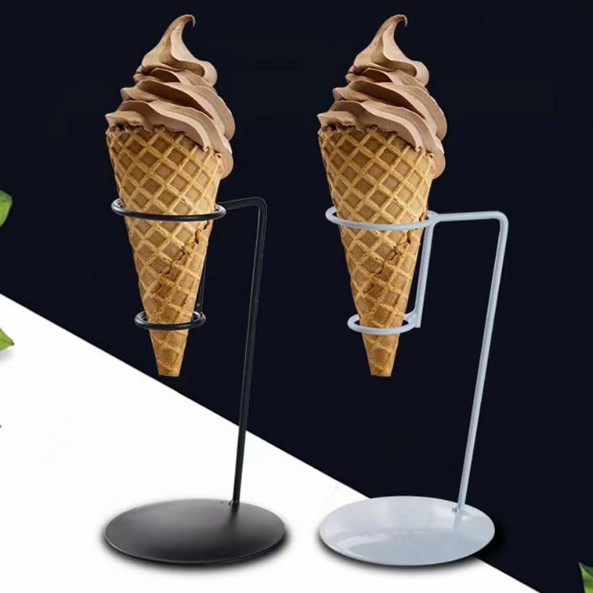 Amazon｜アイスクリームスタンド 2穴 アイスクリーム ホルダー 寿司