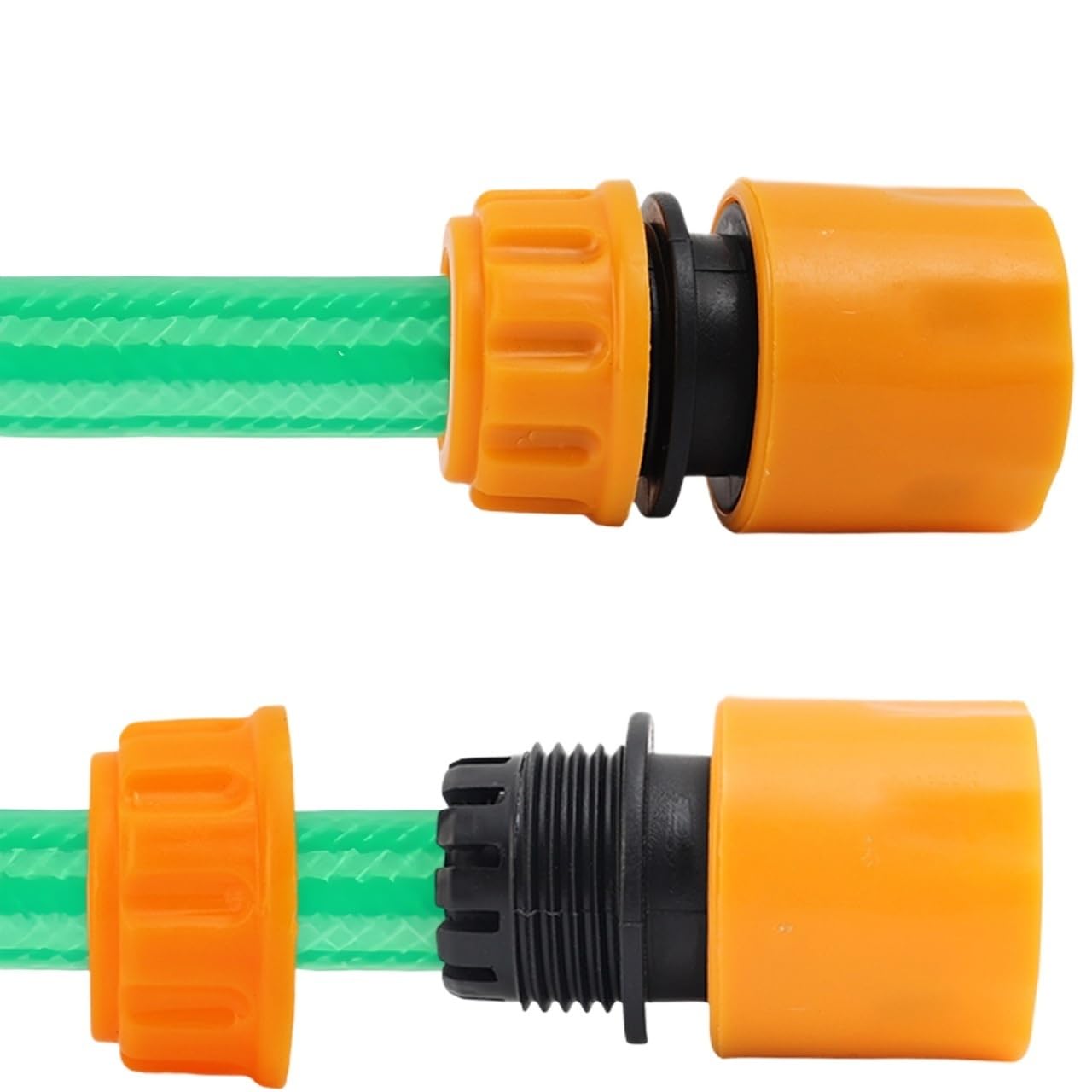 Connettore rapido per rubinetto del tubo flessibile da giardino, estensore per tubo domestico, adattatore per sistema di irrigazione (giallo, 10 pezzi)